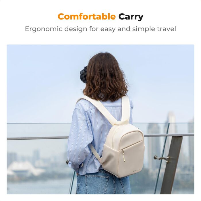 Рюкзак для камери K&F Concept - компактний, для DSLR, з регульованим ременем, для повсякденного використання, роботи та подорожей, колір: темно-зелений (бежевий)