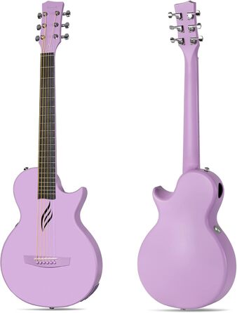 Електрична гітара Enya Akustik 35 дюймів Violett - Початковий набір для дітей та дорослих з підсилювачем, Western Guitar, для подорожей та фестивалів