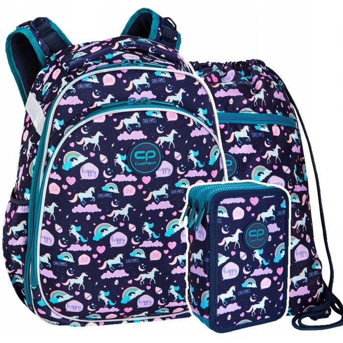 Багатофункціональний шкільний рюкзак CoolPack, багатоколірний, 25 л