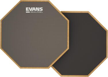 Evans RealFeel двосторонній тренувальний пад для барабанщиків, 6 дюймів, гума і неопрен