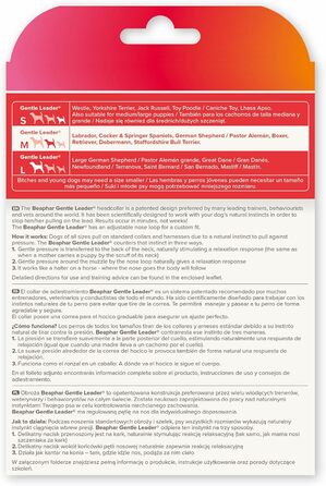 Напівліжниця Beaphar Gentle Leader для собак, розмір S, червона