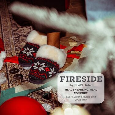 Домашні тапочки 'Fireside Sydney' з овечої вовни для дому та вулиці, широка посадка (36.5 EU, куртка)