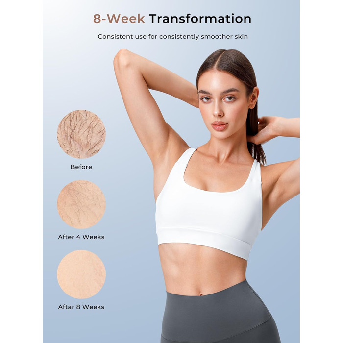 Пристрій для епіляції Rose з охолодженням, 9 рівнів, 600 нм світло, для жінок та чоловіків, для обличчя, бікіні-зони та тіла