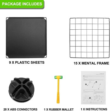 TUMUCUTE Storage Cube Shelf with 9 Cubes, Plastic, Closet, Modular, Bookshelf, Storage Shelves for Bedroom, Living Room, Office, (Black Plastic-Iron, 6 Cubes)