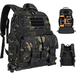 Рюкзак для камери OUUTMEE з відділенням для ноутбука 15.6 дюймів - водонепроникний рюкзак для фотокамери, міцний рюкзак для DSLR/SLR, сумісний з Canon, Nikon, DJI дронами | Знімний м'який вкладиш |