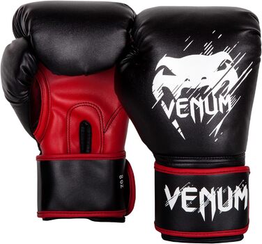 Боксерські рукавички Venum Kinder Contender, чорний/червоний, 8 oz (одиночні)