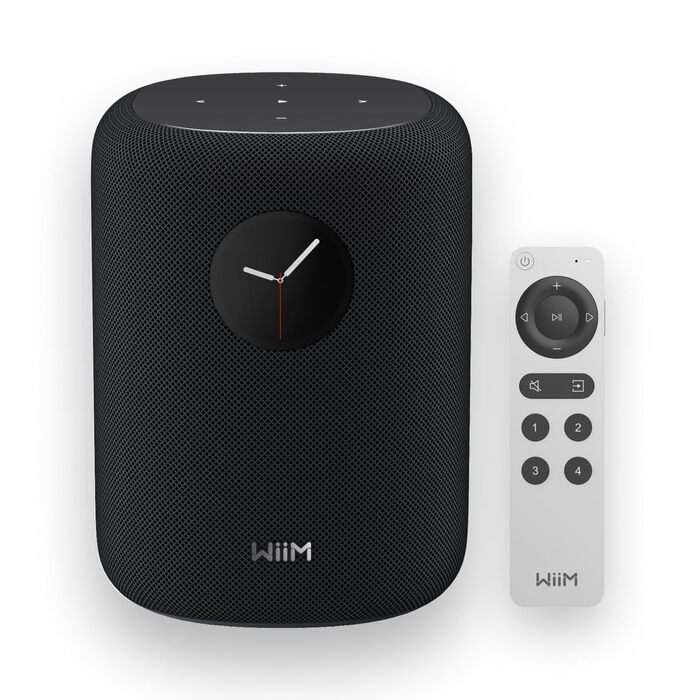 WiiM Sound Smart Speaker: Бездротова колонка Hi-Res 24bit/192kHz, Wi-Fi 6E, Bluetooth 5.3, Чорний