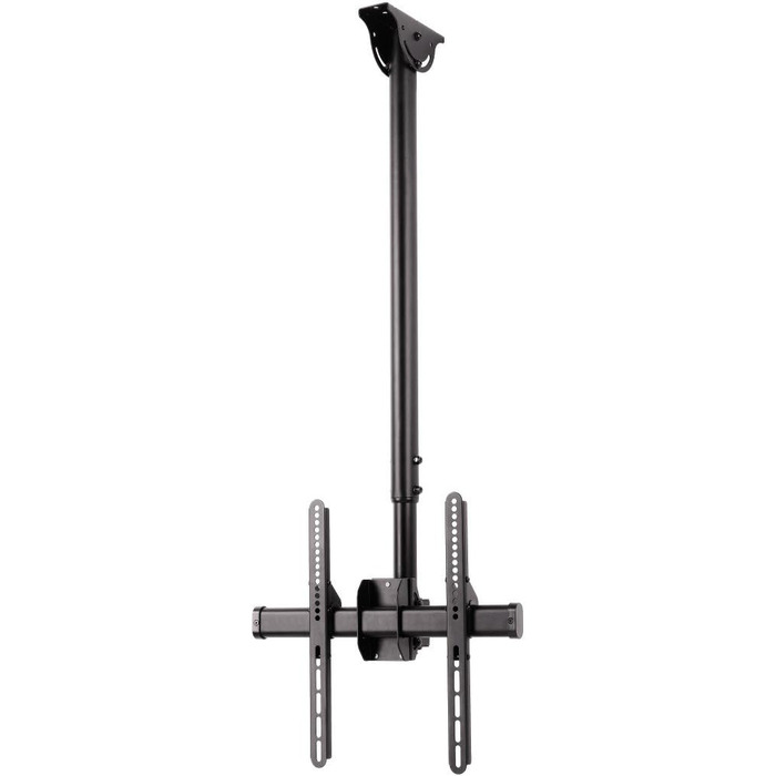 Hama TV Ceiling Mount - Adjustable, Tilting, Swivel, Foldable - Fits TVs 19-65 Inch - Black (Single)