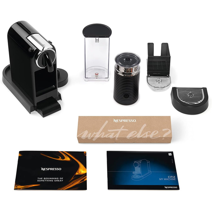 Кавомашина Nespresso De'Longhi Citiz EN267.BAE з капучинатором, енергозберігаюча, 1710 Вт, 1 л, чорна