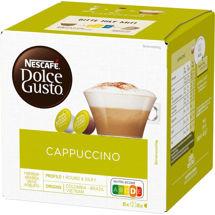 Кавові капсули NESCAFÉ Dolce Gusto Cappuccino, 3 упаковки по 16 капсул (48 шт)
