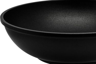 ELO Crepe Pan, 28 cm, ALUCAST - Frying pan made of energy-saving die-cast aluminum with non-stick coating, suitable for ceramic, gas, electric, and induction cooktops - dishwasher-safe, color: Black (28x28cm NEW, Grill Pan)