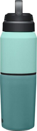 Camelbak Multibev Stainless Steel Vacuum Insulated Thermos Bottle (Coast/Lagoon, 503 ml)