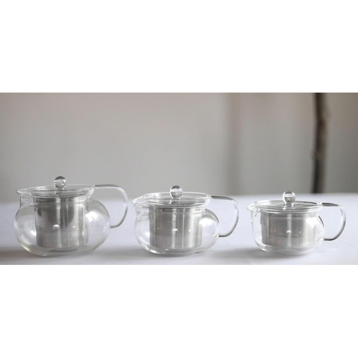 Набір для заварювання чаю Teabloom Kyoto 2-в-1: чайник та заварник зі знімним фільтром, 700 мл, підходить для плити та мікрохвильової печі