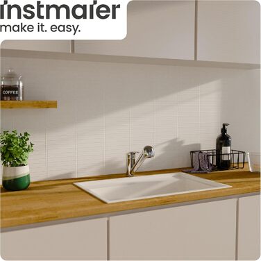 Кухонний змішувач Instmaier Elena з виливним гусаком та душовою насадкою | Хром | З витяжною системою | Змішувач для кухні з 2 режимами струменя | Однорідний змішувач з поворотним виливом (низький тиск)