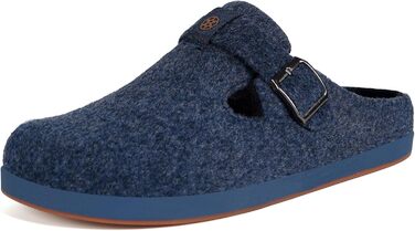 Фетрові тапочки Sisttke для дому, чоловічі/жіночі, зимові, закриті, з супінатором, темно-синій, 36 EU