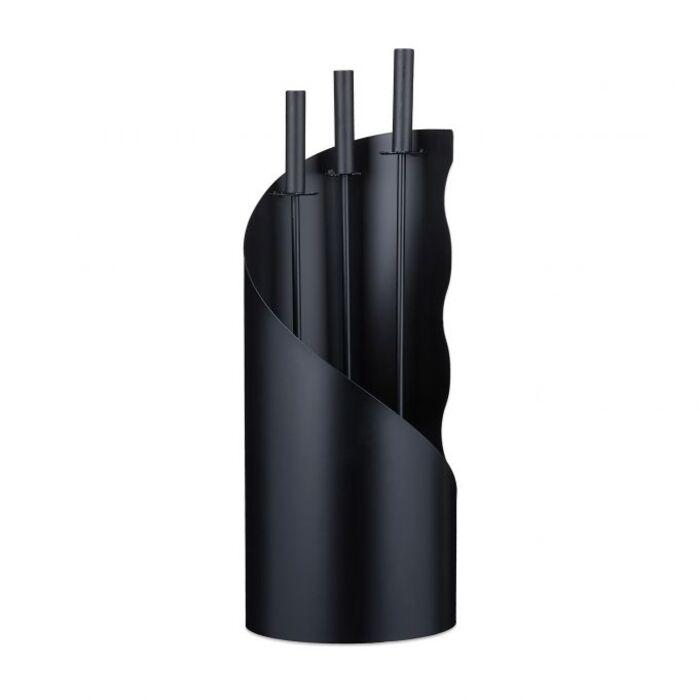 Relaxdays Fireplace Set, 4-Piece