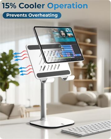 Тримач-підставка для планшета COOPER Tablet Holder Stand, чорний (Frost White)