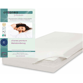 allsaneo Premium Allergy Cover 90x200x16 cm | Allergy Cover Extra Soft and Light | Anti-Mite Encasing | Dust Mite Protection | Allergen-Tight Intermediate Cover | TÜV Tested