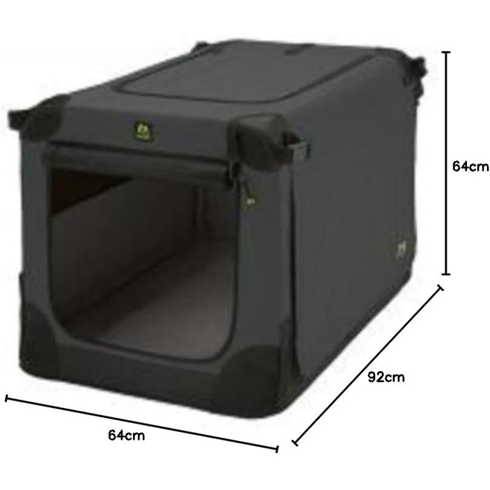 Кіньйон для собак Maelson Soft Kennel - сірий, 62x41x41 см (розмір L: 92x64x64 см)