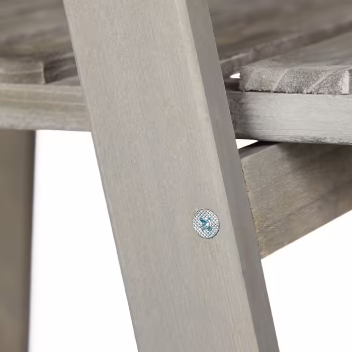 Relaxdays Wooden Flower Step (Grey)
