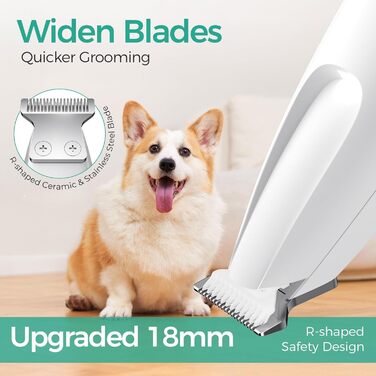 Професійний тример для собак, котів та інших тварин BarberBoss QR-9001 з LED-дисплеєм, безшумний, USB-зарядка, для грумінгу обличчя