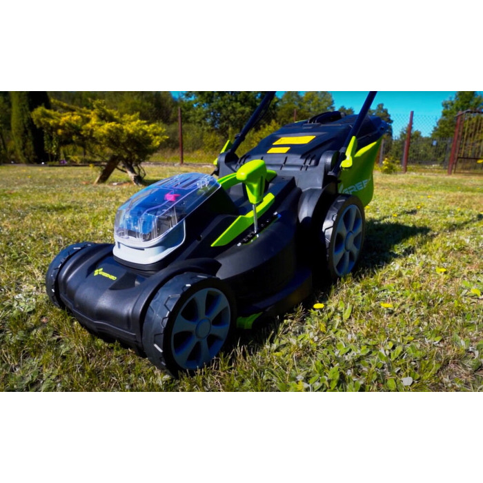 Акумуляторна газонокосарка Greenso UAO012 20V, робоча ширина 37 см, 2x4,0 Аг