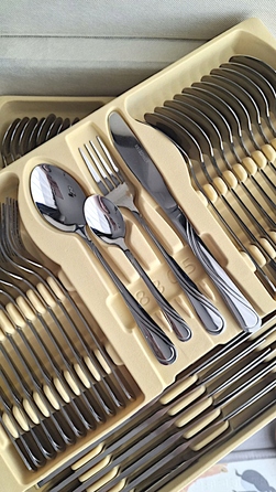 Набір столових приборів Hoffner Premium Laser 72 предмети