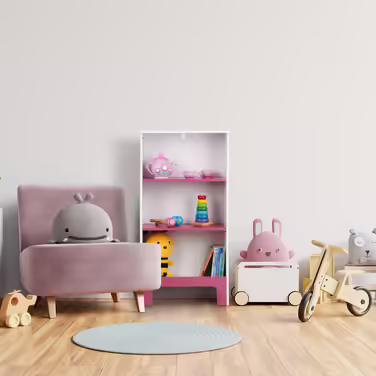 Relaxdays Kids' Shelf with 3 Compartments