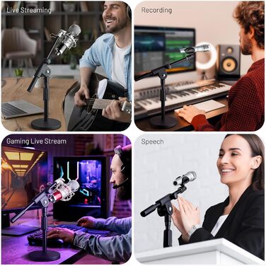 Підставка для мікрофона CAHAYA CY0360: регульована, 180° обертання, для конференцій, ігор та стрімінгу