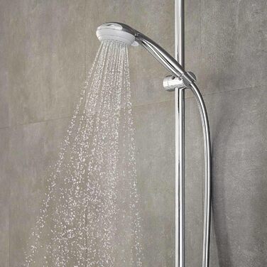hansgrohe Crometta 85 - Showerhead, Hand Shower with Showerhead, Showerhead with Anti-Limescale Function, Chrome, 28563000 (2 Spray Patterns)