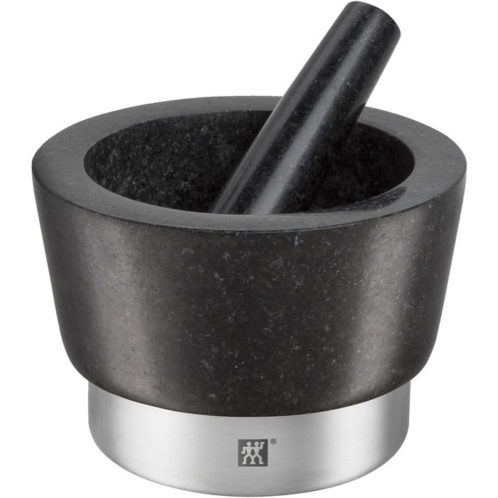 ZWILLING Spices Mortar and Pestle, Height: 10 cm, Ø 11 cm, Granite, Black