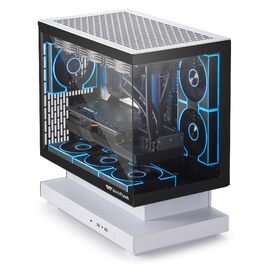darkFlash FLOATRON F1(2025) - Корпус для ПК Micro-ATX з ефектом левітації, підтримка 360mm AIO, Typ-C, без RGB підсвітки