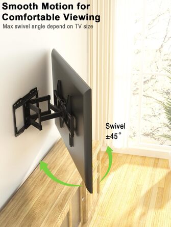 Кріплення для телевізора USX-MOUNT XMM902: поворотне та нахильне, для плоских та вигнутих телевізорів до 35 кг, VESA 400x400 мм, 37-86 дюймів