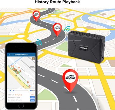 GPS трекер для авто TKMARS 4G, акумулятор 20000mAh, магнітний, водонепроникний IP67, тривала автономна робота, велика дальність, кілька режимів сигналізації, без абонплати, безкоштовний додаток TK918