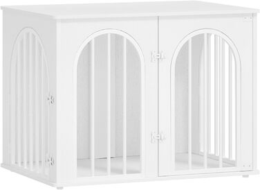 Сучасна переносна собача будка-стіл Hzuaneri DFC85101B, 80x56x61 см, 3 двері, для дому