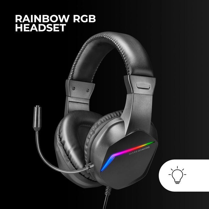 Ігрова комбо MARSGAMING MCP124 3в1: Клавіатура H-Mech LED RGB, Миша 3200DPI HUANO, Килимок Nanotextil 360x260mm, Підтримка Multiplatform, Іспанська розкладка, Чорний колір