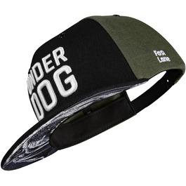 Кепка Nebelkind Snapback Unisex, чорний з оливковим, регульована, трендова streetwear, якісна бейсболка з прямим козирком