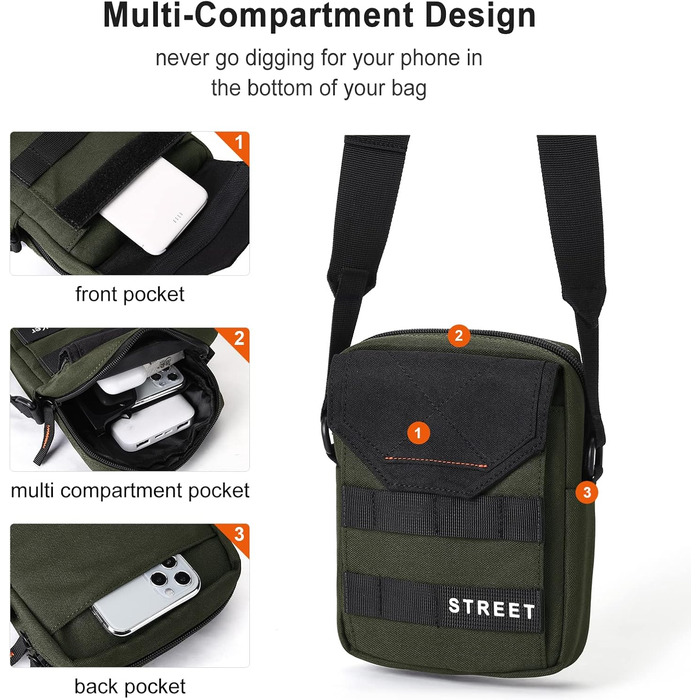 Поясна сумка Bauchtasche SZSYCN для чоловіків та жінок, спортивна фанна-пак для активного відпочинку, подорожей, прогулянок з собакою (зелена)