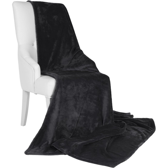 Плед Beautissu Aurelia: м'який флісовий плед 150x200 см, зелений. Ідеально для дивану та ліжка. З м'якої мікрофібри. Плед-накидка, теплий плед для дому.