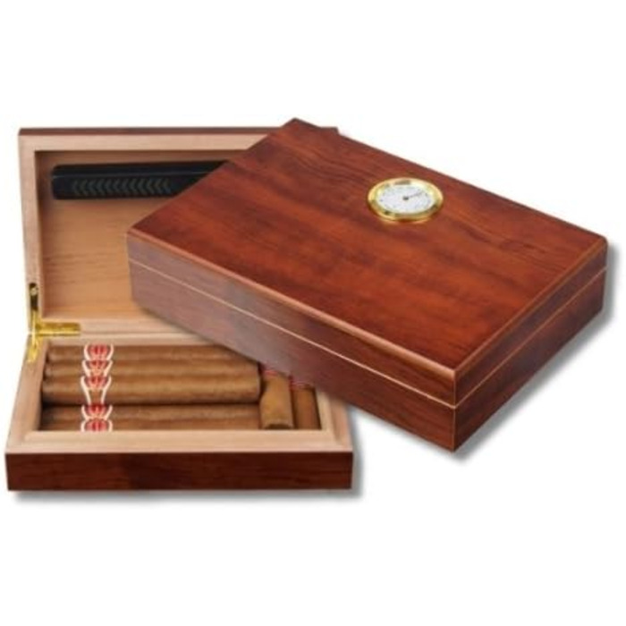 Набір для сигари Humidor: Увлажнитель, різьбяр, запальничка та дегустаційний посібник