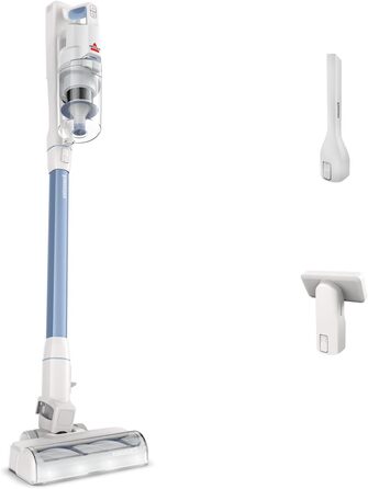 Бездротовий пилосос Bissell PowerClean FurGuard з акумулятором 2500 mAh, 280W, HEPA-фільтр, самоочищення щітки, світло FurFinder, для видалення шерсті тварин, 50 хв роботи