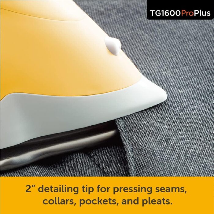 oliso TG1600 ProPlus Textile Steam Smart Iron, Yellow (311001)