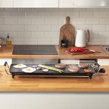 Електрична гриль-плита Cecotec Tasty&Grill 2000, 2000 Вт, антипригарне покриття, регулювання температури, нержавіюча сталь