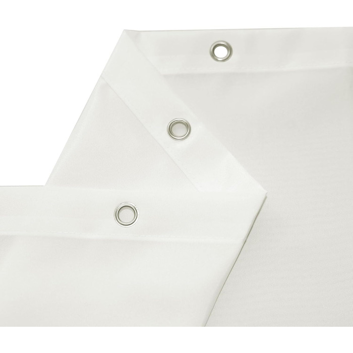 Штора для ванної кімнати YISURE антигрибкова 200x220 см, текстиль-поліестер, водонепроникна, колір кремовий