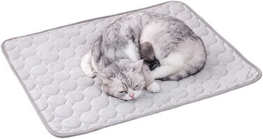 Килимок охолоджуючий для собак 150x100 см, самоохолоджуючий, для собак та котів, миючий, сірий (M)