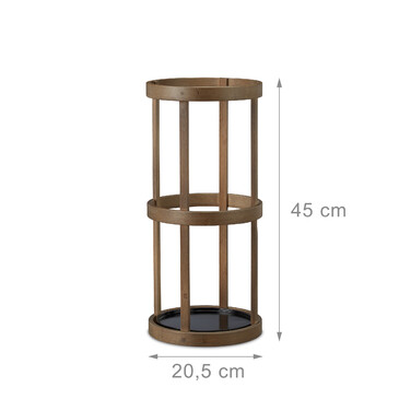 Relaxdays Bamboo Round Umbrella Stand