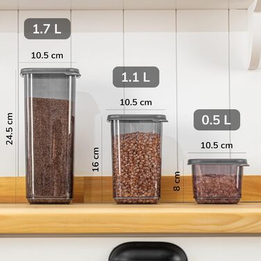 Контейнери для зберігання Meleni з кришкою, набір 12 шт., для кухні, зберігання та організації, BPA Free