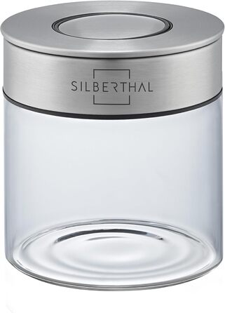 SILBERTHAL Storage Jars Glass with Lid 400 ml - Storage Jars for airtight & leak-proof storage in the kitchen