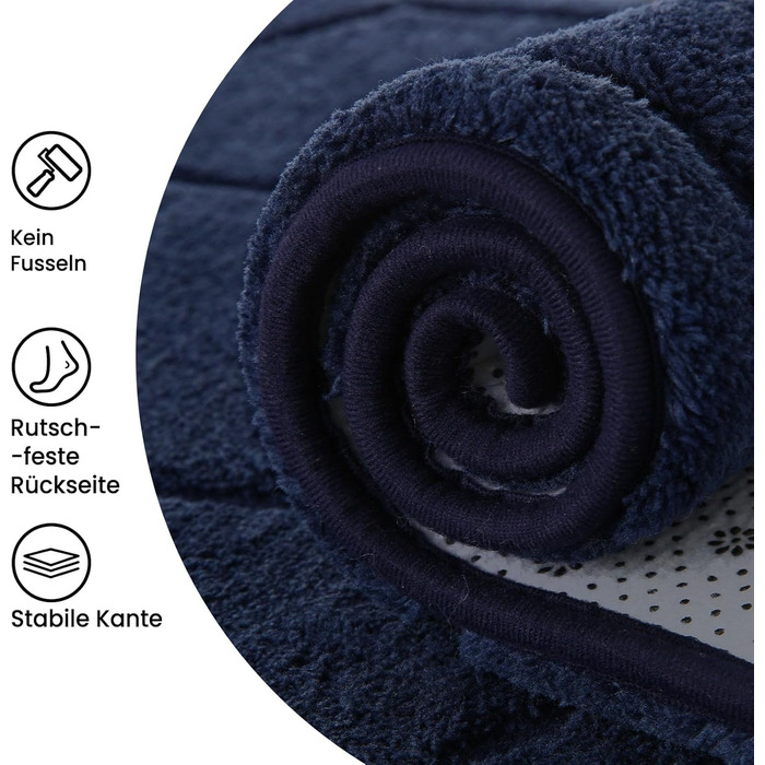 Килим для вітальні та дитячої кімнати, сірий, миючий, короткий ворс, з антиковзаючою основою, 140x200 см (темно-синій)