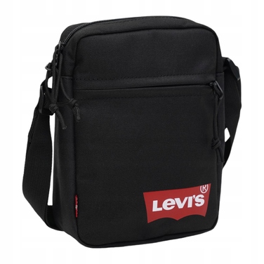 Чоловіча сумка-месенджер Levi's Mini Crossbody Solid Batwing, чорна